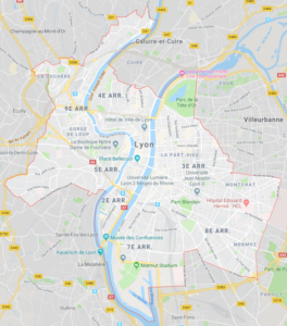 Carte de Lyon