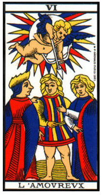 carte tarot l'amoureux