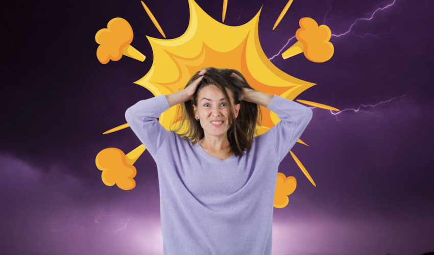 femme qui a le cuir chevelu qui gratte
