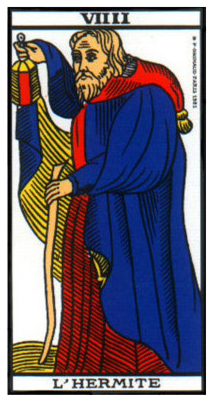 carte tarot l'hermite