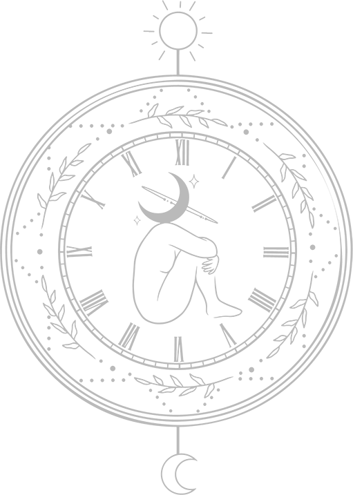 Illustration Horloge Lune