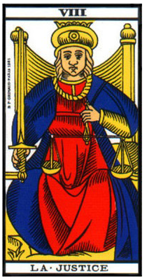 carte tarot la justice