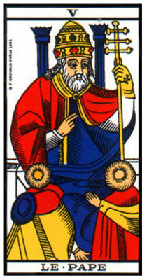 carte tarot le pape