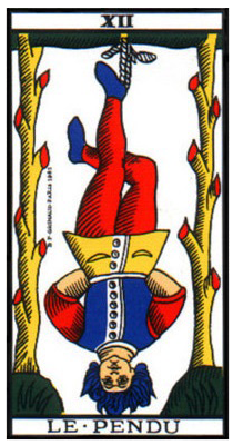 carte tarot le pendu