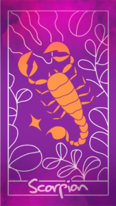 portrait astro scorpion