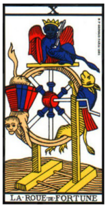 carte tarot roue de la fortune