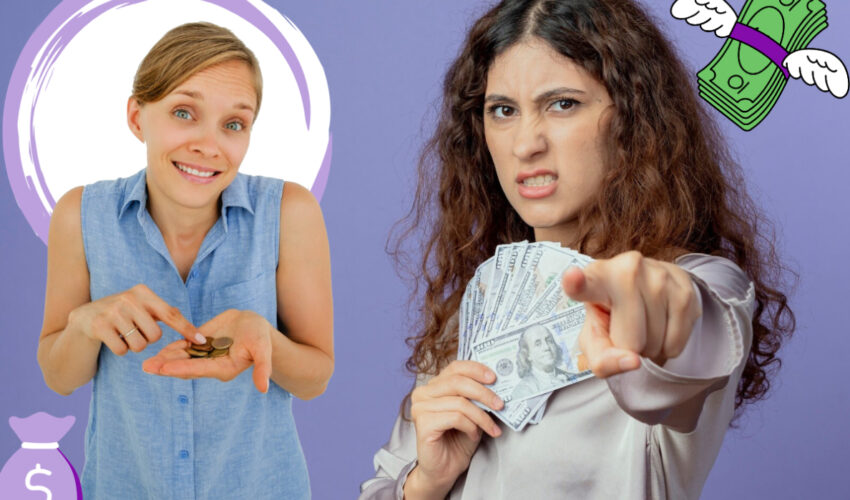 femme dépensière et femme économe