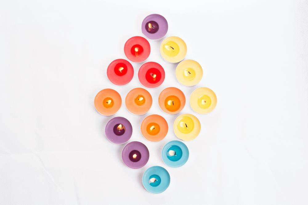 association couleur bougie signification