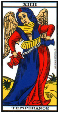 carte tarot la temperance